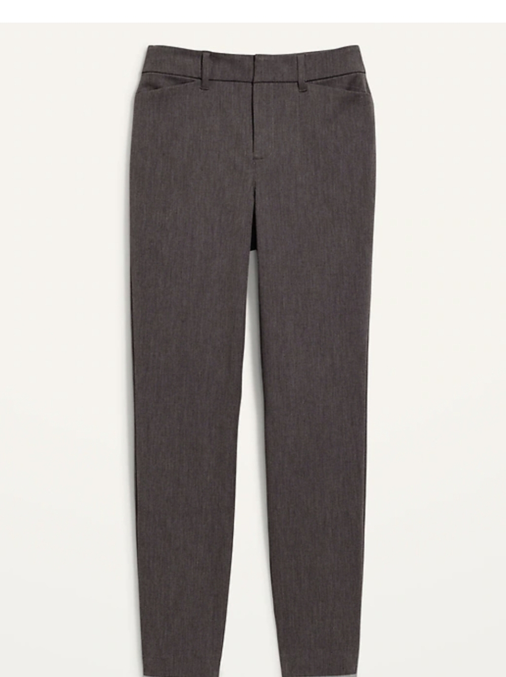 High Waisted Pixie Ankle Pants Gray Retro 60s  Rockabilly Classic Style Size 18